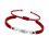 Adjustable Handmade Rope Bracelet Engravable Handchain-Burgundy 1