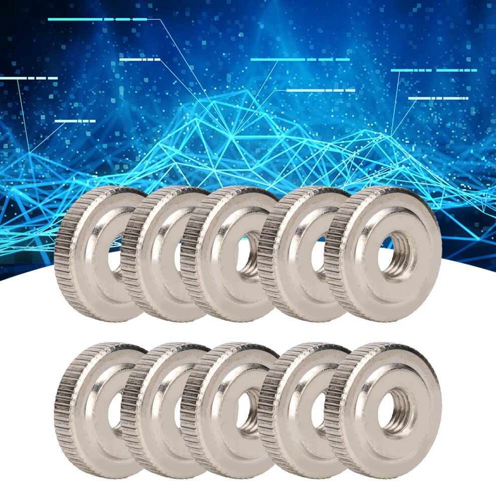 10pcs Carbon Steel Knurled Nuts M10 GB807