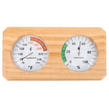 Sauna Thermometer Hygrometer Hout Duale Wijzer Voor Stoomruimte