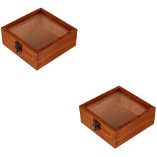 2er-Set Aufbewahrungsboxen aus Holz, Schmuckkästchen im Vintage-Stil, Geschenkboxen, Aufbewahrungsboxen für Kleinigkeiten