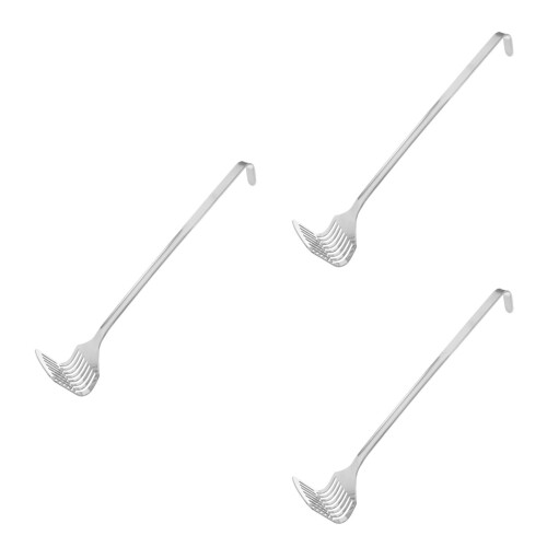 3Pièces Écrase Acier Inoxydable Multifonction Cuisine Argenté