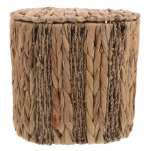 Handgeweven Boho Gras Afvalmand Lichtbruin Voor Woonkamer