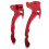 1Paire Leviers Alu Réglables Rouges Ergonmiques 1