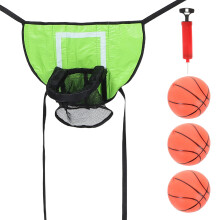 1Set Innovatives Trampolin Basketball-Set Mit Pumpe, Pe, Grün