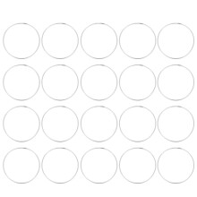 20Pcs Silver Metal Macrame Hoops for DIY Dream Catcher Wall Hangings