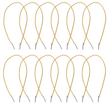 100St Goudkleurige Elastische Met Metalen Einders Voor Maskers