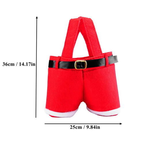 Sacs cadeaux de bouteilles de vin de Noël avec ceinture intégrée 2