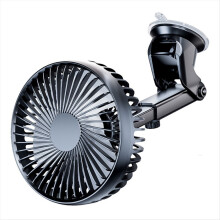 Ventilateur de bureau 12V/24V avec ventouse et pare-brise, refroidissement automatique USB, orientation à 360