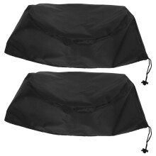 2St Outdoor Zwarte Tonhoes Met Uv-Bestendig Materiaal En Trekkoord
