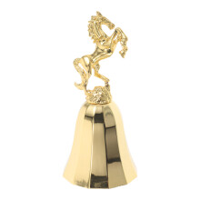 Vintage Gouden Metaal Handbel Met Handvat Voor Keukenservice