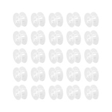 25 canettes transparentes pour machines à coudre, compatibles avec les machines Singer et Janome.