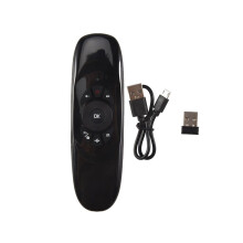 Souris aérienne 2,4 GHz, clavier et télécommande sans fil pour boîtier TV Android et ordinateur, version anglaise, gyroscope 6 axes