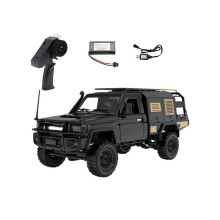 Camionnette courte 4x4 tout-terrain 2,4 GHz télécommandée pour modèle MN MN82S 1:12 noire