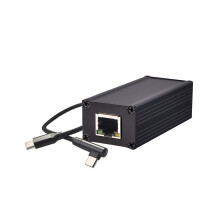 25W PoE to TypeC Adapter Converter, PoE to USB-C Power Output with Ethernet, 5V/9V/12V/15V/20V Adaptive Output