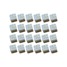 24Pcs  Dice Counters  Tokens Acrylic Dice-Cubes +/- D6 Card Game Accessories Kids Learning Toys (White)
