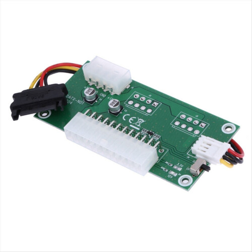 24PIN Power Board Graphics Card Switch Dual ATX Automatic Synchronizat