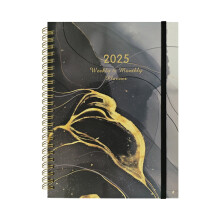 Harliver2025Planner - leden2025 až prosinec2025, 6,4" x 8,5", týdenní měsíčník, pevná vazba, kapesní, dvojitá drátěná vazba - Dreaming