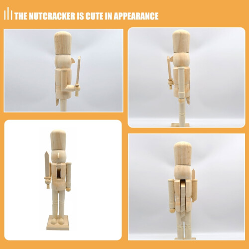Estátua Quebra-Nozes Inacabada Artesanato DIY 2