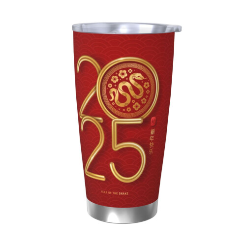 20oz Snake Year rostfritt stål resemugg