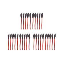 Lot de 30 connecteurs rapides SAE 2 broches de 15 cm, câble d'extension SAE 14 AWG pour panneau solaire de moto