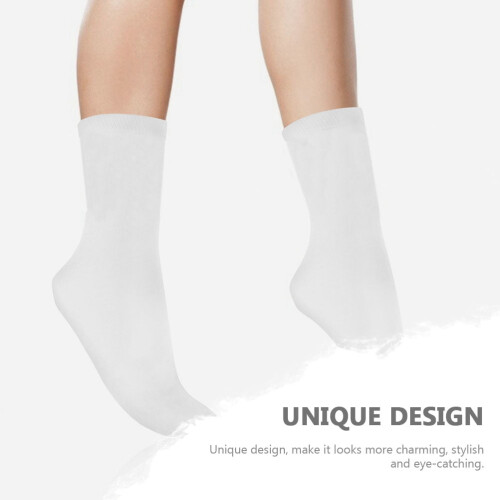 Sublimation Socks Cotton Blank White 12 Pairs 1