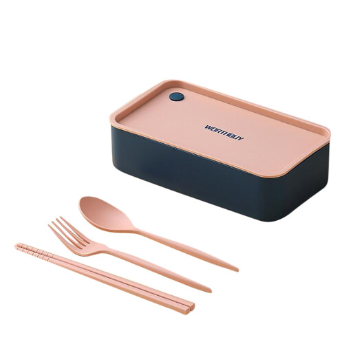 WORTHBUY Bento Lunch Box 720ml con posate