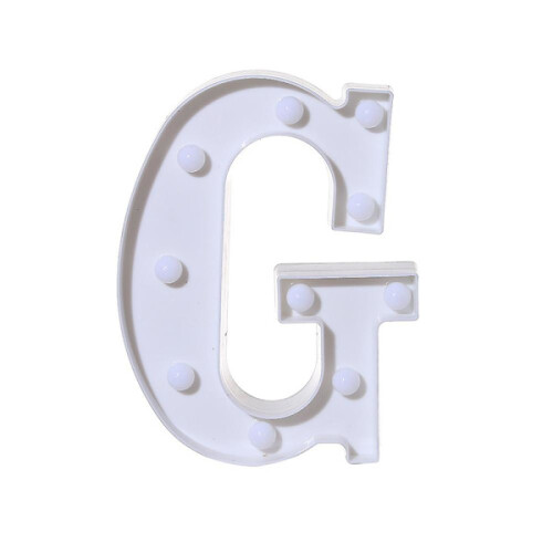 Letras de LED iluminadas, letras de plástico branco A para pendurar [DB] G 2