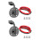 2X SAE Connector,Solar  SAE Socket Sidewall Port, SAE Cable Quick Connect Panel Mount 1