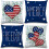 Conjunto de 4 capas de almofada patrióticas 45x45cm 1
