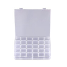 30 compartiments pour le rangement de peinture, d'outils et de perles en plastique