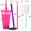 Farbwechselnder 32-oz-Becher mit Deckel und Strohhalm 4