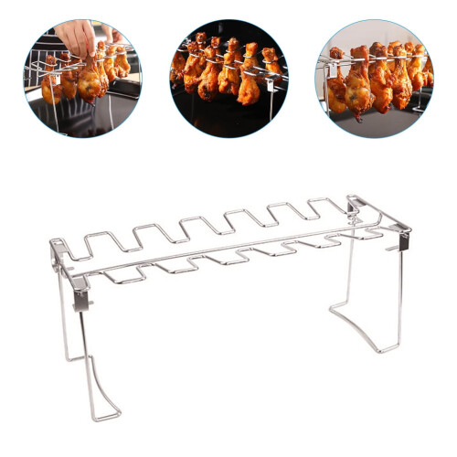 Suporte para coxas e asas de frango em aço inoxidável 2