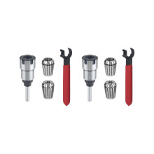 2X Shank Router Bit Colle Collet Extension Chuck Converter Adapter,Convert 1/2,1/4-Inch Shank Bit with ER20 Collet