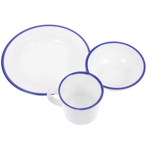 Melamine fruit bowl set with plates, bowls, and cup