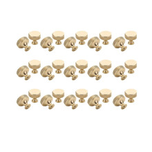 30 Pack 1.2 Inch Brushed Gold Cabinet Knobs Knurled Kitchen Cabinet Knobs Gold Drawer Knobs Round Dresser Knobs