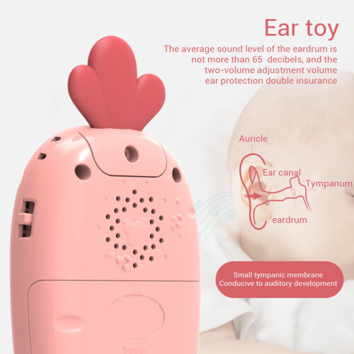 Dual Language Carrot Musical Toy Phone