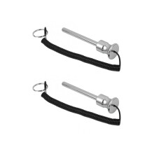 2x Magnetischer Universal-Gewichtsstapelstift mit Fangriemen, Aluminiumlegierung, Teile für Krafttra