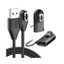 3.3ft Charging Cable for Aftershokz with 2-Pack USB Adapter,USB Magnetic Charger Cord for Shokz Aeropex AS800/S803/S810
