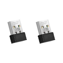 2 adaptateurs WiFi 6 sans fil AX286 802.11ax 2,4 GHz, carte réseau USB sans pilote pour ordinateur Win7/10/11, récepteur WiFi