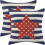 Conjunto de 2 capas de almofada com a bandeira americana, 45x45 cm (18x18 polegadas). 2