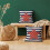 Conjunto de 2 capas de almofada com a bandeira americana, 45x45 cm (18x18 polegadas). 3