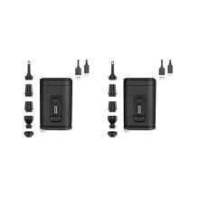 2x Elektrische Luftpumpe mit Beleuchtung, kabelloser Luftkompressor, USB-Ladefunktion, Aufblas-/Abla
