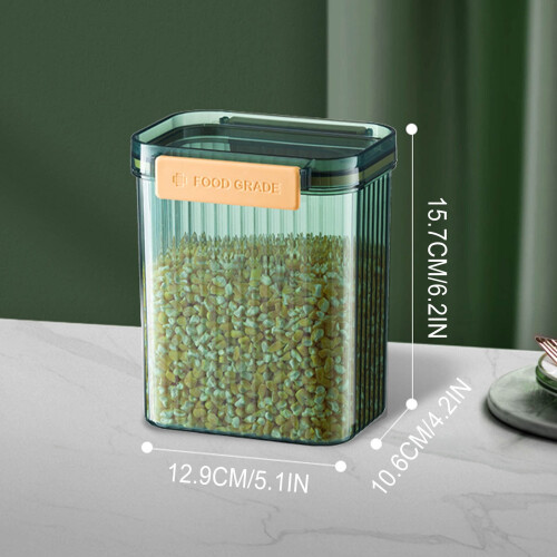 Retro-Küchenvorratsglas, luftdicht, 1300 ml 2