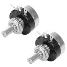 2x Drehpotentiometer mit Kohlefunktion und Drehknopf, RV24YN 20S B502 5K Ohm
