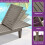 Fauteuil de jardin réglable Dextrus, taupe 5