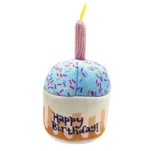 Power Plush | Feliz Aniversário | Brinquedo de Aniversário para Cães com Apito | Presente Divertido para Cães | Divertido, Durável e Seguro |