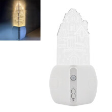 Liquidação! Luminária noturna recarregável com sensor de movimento, ideal para quartos infantis, luminária de canto inteligente com plugue. Em
