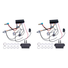 2x EQ-B21T Aktiver Tonabnehmer für E-Gitarre und Bass – Zubehör für E-Gitarre und Bass