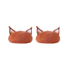 Lot de 2 bérets mignons à oreilles, style décontracté et chaud, pour peintre, couleur miel, faits main.
