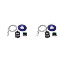 2x USB 2.0 auf RS485 -485 RS422 -422 DB9 COM Serieller Port Gerätekonverter-Adapterkabel, Prolific P